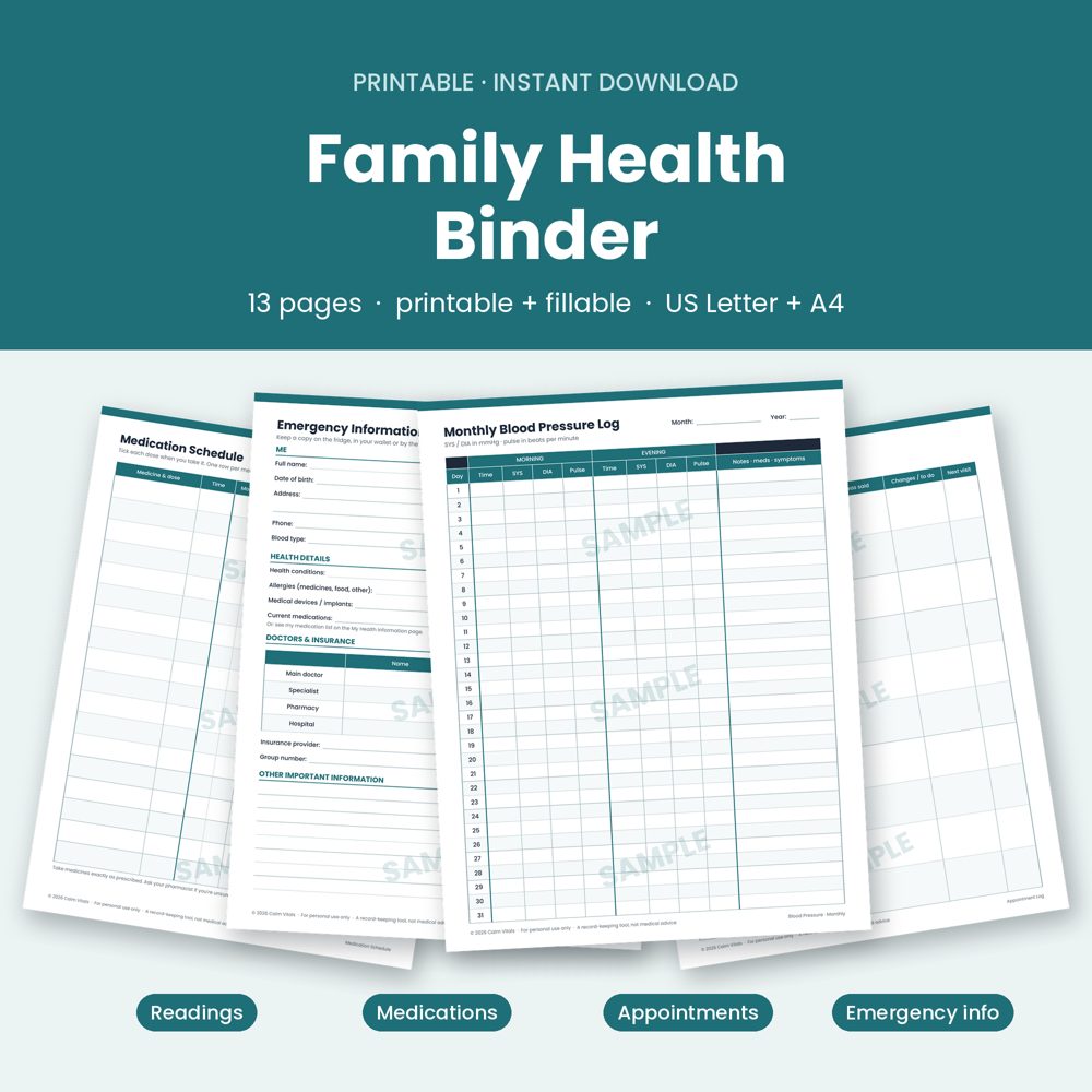 Family Health Binder